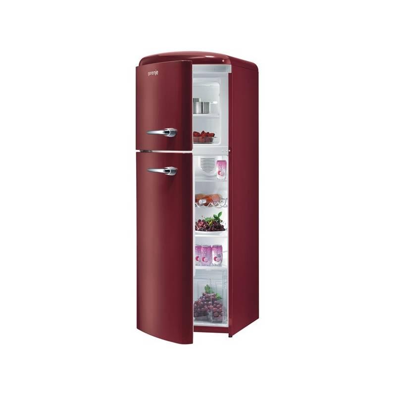Chladnička Gorenje Retro RF 60309 ORL  červená, chladnička, gorenje, retro, 60309, orl, červená